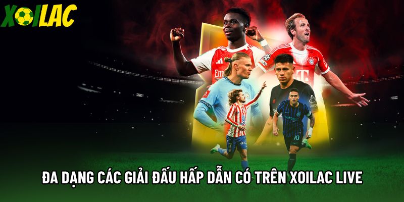 Đa dạng các giải đấu hấp dẫn có trên xoilac live